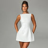 Sleeveless Backless Slim Dress