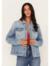 Classic Light Wash Relaxed Denim Jacket