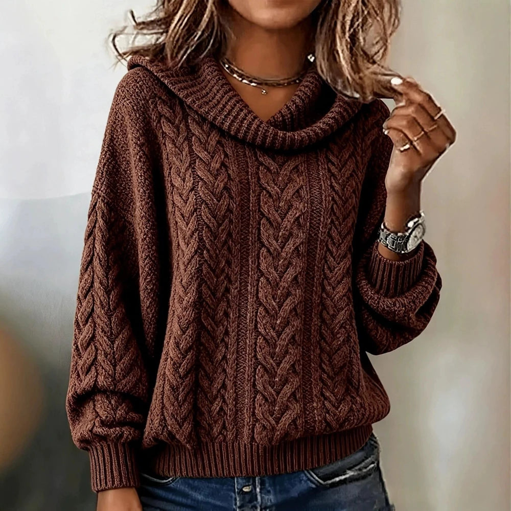Anna Loose Cable-Knit Sweater