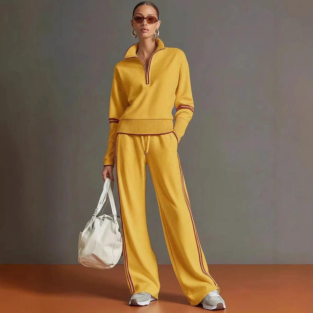 Casual Long Sleeve Sports Suit Set