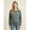 French-style Ribbed Cable-knit Sweater
