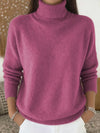 Casual Knitted Turtleneck Pullover