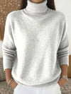 Casual Knitted Turtleneck Pullover