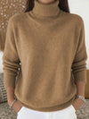 Casual Knitted Turtleneck Pullover