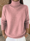 Casual Knitted Turtleneck Pullover
