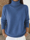 Casual Knitted Turtleneck Pullover