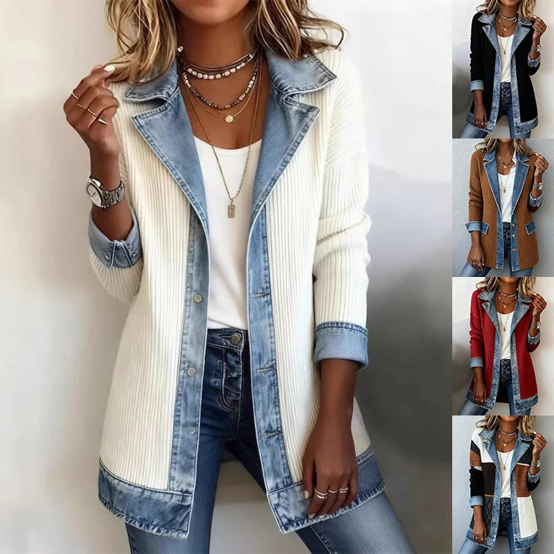 Denim Patchwork Jacket