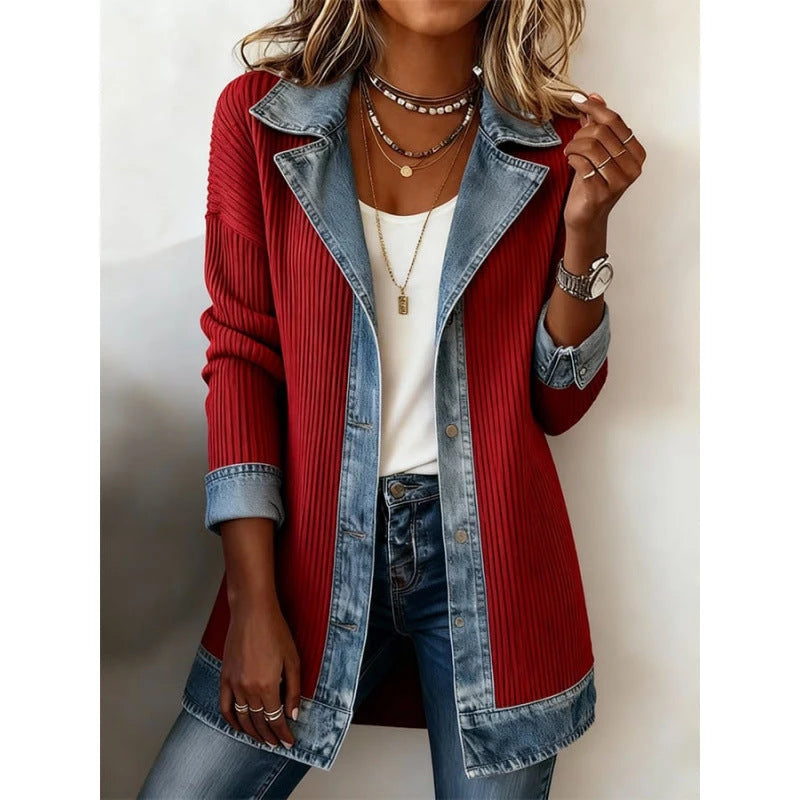 Denim Patchwork Jacket