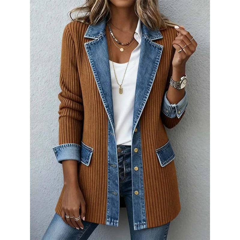 Denim Patchwork Jacket