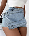 Denim Wrap Shorts