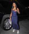 Sleeveless Denim Tube Dress