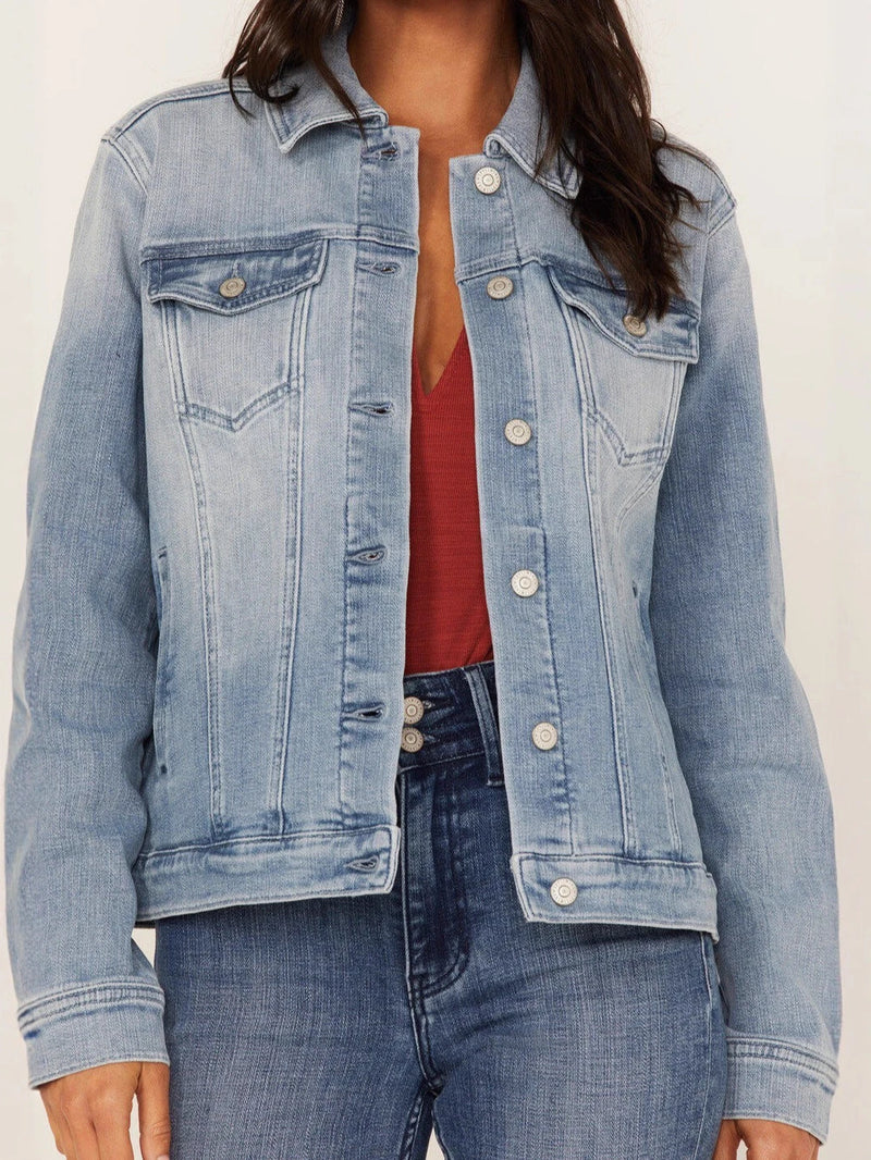 Classic Light Wash Relaxed Denim Jacket