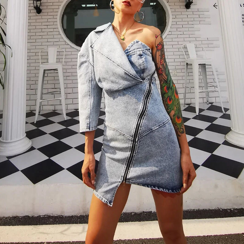Denim Hip Dress