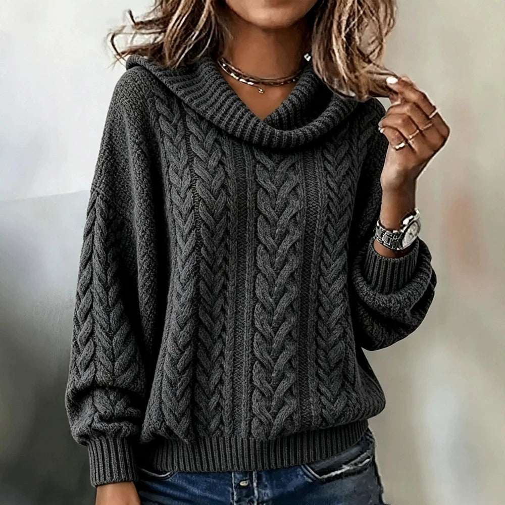 Anna Loose Cable-Knit Sweater