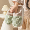 Plaid Plush House Slippers