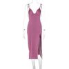 Backless V-Neck Bodycon Party Dress