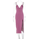 Backless V-Neck Bodycon Party Dress