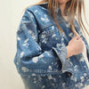 Floral Print Oversized Denim Jacket