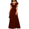 V-neck Split Long Dress