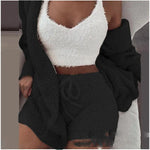 Plush Three Piece Lounge Outfit