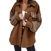 Plush Splicing Loose Jacket