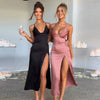 Backless V-Neck Bodycon Party Dress