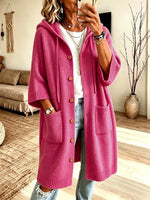 Hooded Knit Cardigan Coat