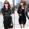 Faux Leather Autumn Jacket