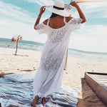 White Lace Beach Dress