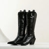 Casual Knee Length High Heel Boots