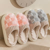 Plaid Plush House Slippers