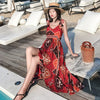 Chiffon High Waist Suspender Dress