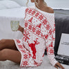 Christmas Printed Knit Dress