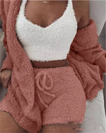 Plush Three Piece Lounge Outfit