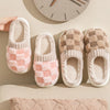Plaid Plush House Slippers