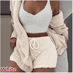 Plush Three Piece Lounge Outfit