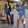 Shredded Denim Dress