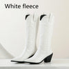 Casual Knee Length High Heel Boots