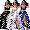 Printed Long Swing Party Dress