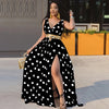 Printed Long Swing Party Dress