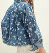 Floral Print Oversized Denim Jacket