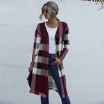 Plaid Cardigan Jacket