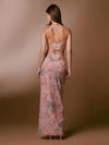 Floral Print Halter Dress