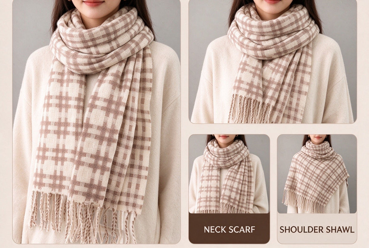 Plaid Winter Scarf