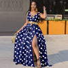 Printed Long Swing Party Dress