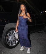 Sleeveless Denim Tube Dress