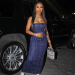 Sleeveless Denim Tube Dress