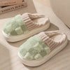 Plaid Plush House Slippers