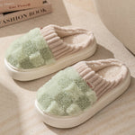 Plaid Plush House Slippers