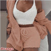 Plush Three Piece Lounge Outfit